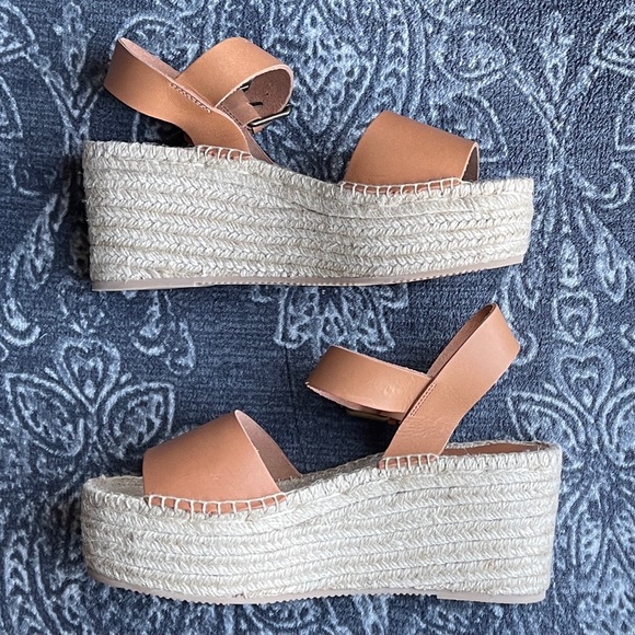 Soludos Minorca High Platform Sandal Nude Size 9 - Picture 8 of 13